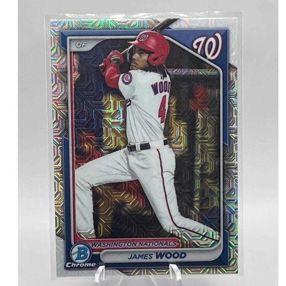 James‎ Wood Mojo Refractor 2024 Bowman Chrome BCP-91 MLB Washington Nationals